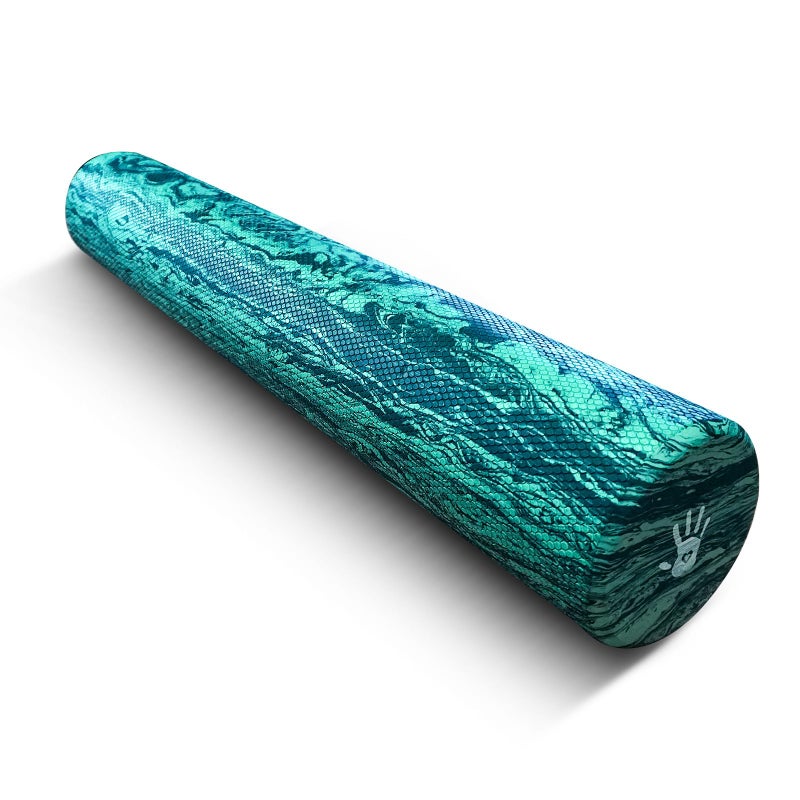 Sensory4u Soft Density Foam Roller 36" x 6" â€“ Low Density Physical Therapy Roller for Exercise, Pilates, Yoga, Gentle Massage & Muscle Recovery â€“ Green Marbled Round - Image 1