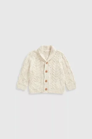 mothercare Oatmeal Cable-Knit Cardigan
