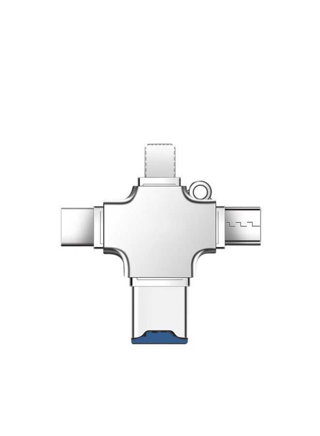 نيوترل قارئ بطاقات رباعي الوظائف من نوع OTG لأجهزة أبل، محول للهواتف الأندرويد، قارئ بطاقات TF، قرص USB، قارئ بطاقات من نوع Type-C - Image 5