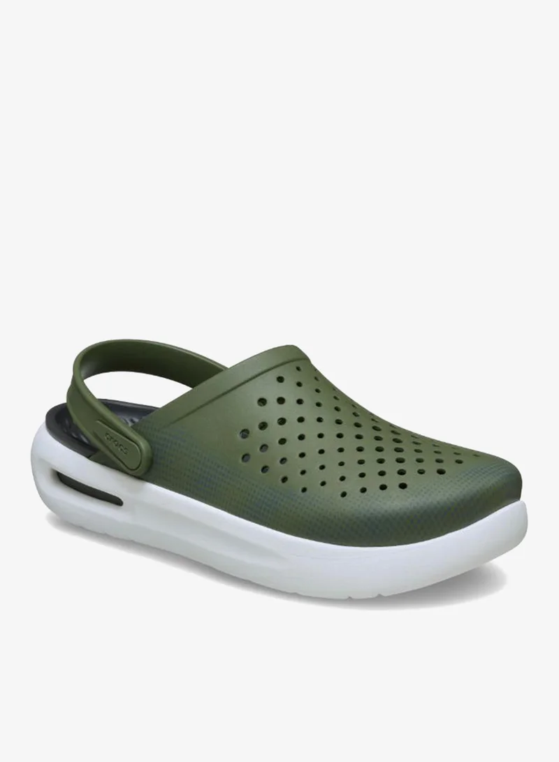 crocs Army Green Casual In Motion Micro Geo Clogs for Men | Best Price UAE