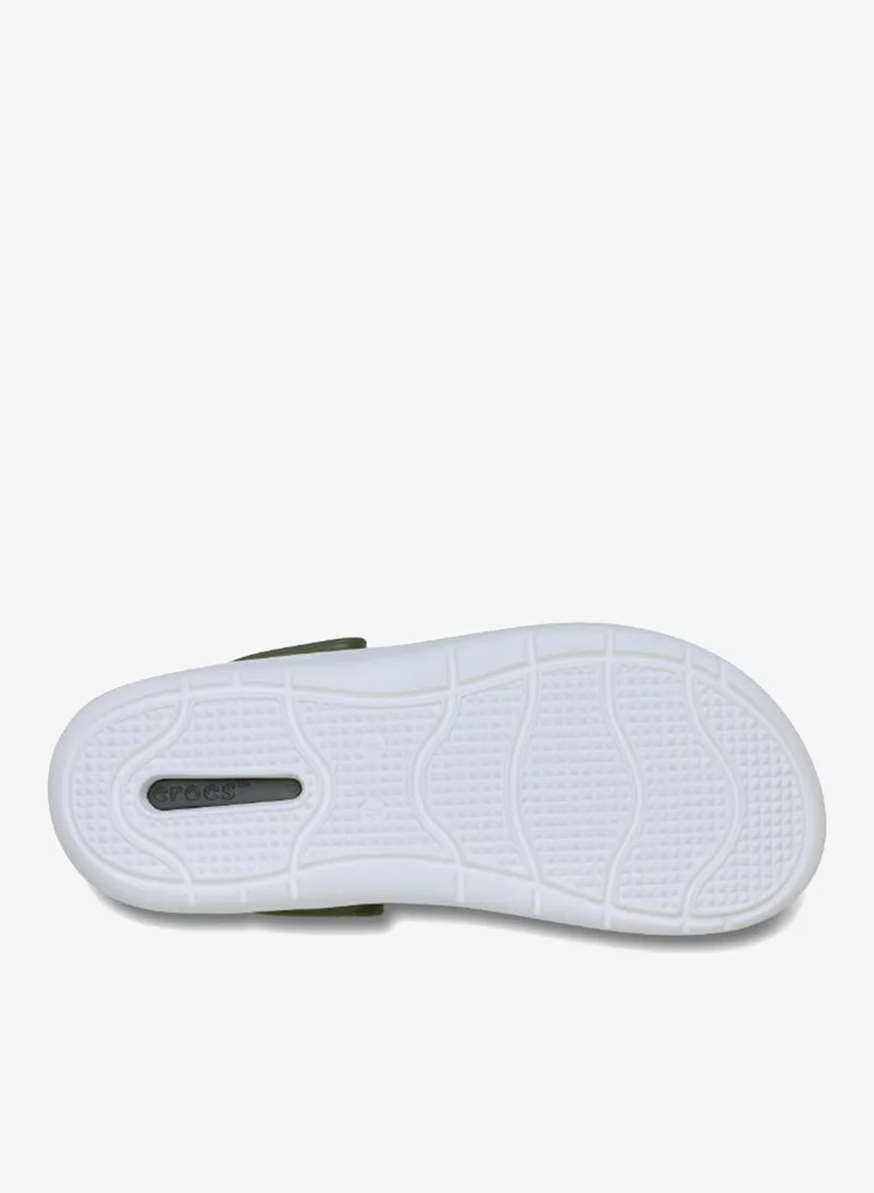 crocs Army Green Casual In Motion Micro Geo Clogs for Men | Best Price UAE