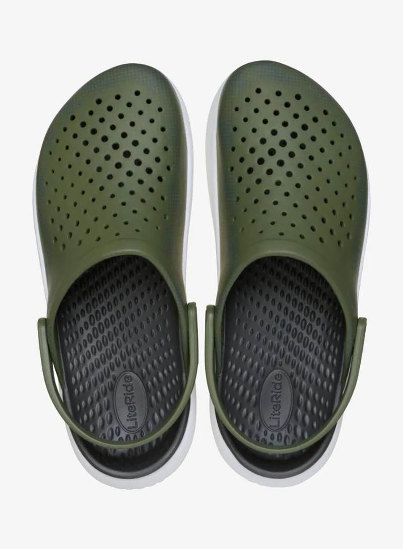 crocs Army Green Casual In Motion Micro Geo Clogs for Men | Best Price UAE