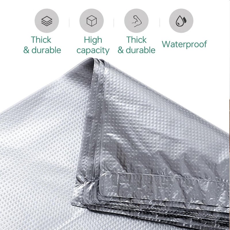 Maykela 10 PCS Extra-Large Capacity Packing Bag Large Thickened Quilt Storage Bag Vest Plastic Storage Bags Moving Collection Carrying Luggage Bags Moisture-proof Clothes Storage Bag-65 * 100CM - Image 4