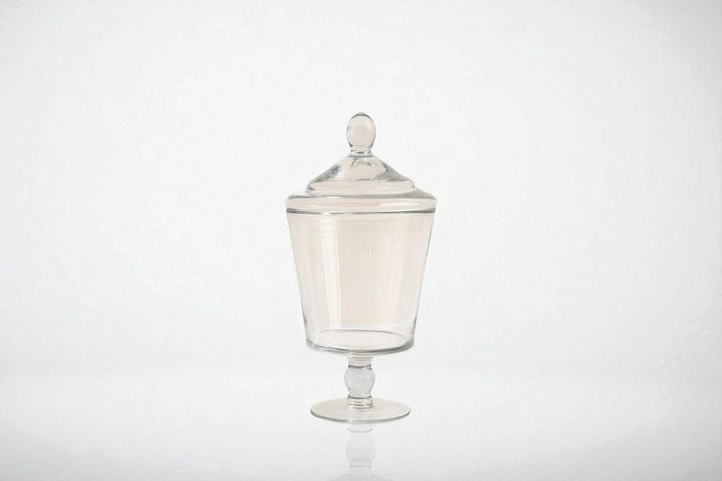 B&D Clear Glass Storage Jar with Ribbed Lid - Image 3