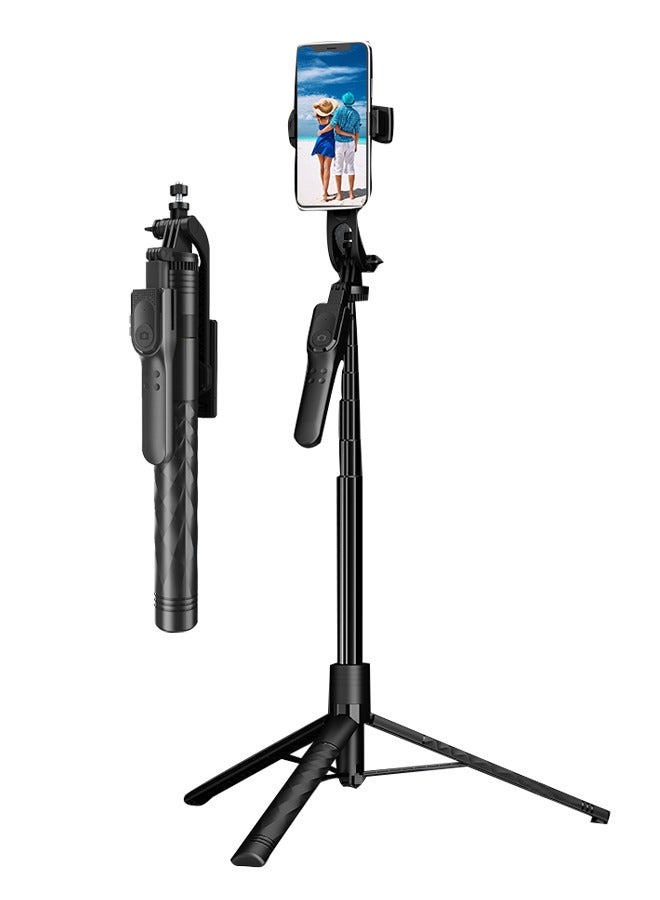 Joshberg Selfie Stick Tripod,175cm Extendable Phone Tripod Stand for iPhone/Android Phone,Camera Connector Kit,with Bluetooth Wireless Remote Control,Compatible with All Kinds of Mobile Phones - Image 2