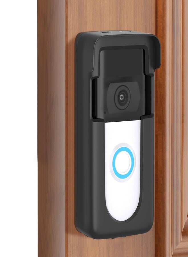 CaGuan Upgrade Adhesive Doorbell Mount Compatible with Video Doorbell 1/2/3/3 Plus/4/(2020 Release)/(2023 Release), No-Drill Door Mount Cover Holder Accessories, Easy Installation, Not Block Doorbell Sensor - Image 1