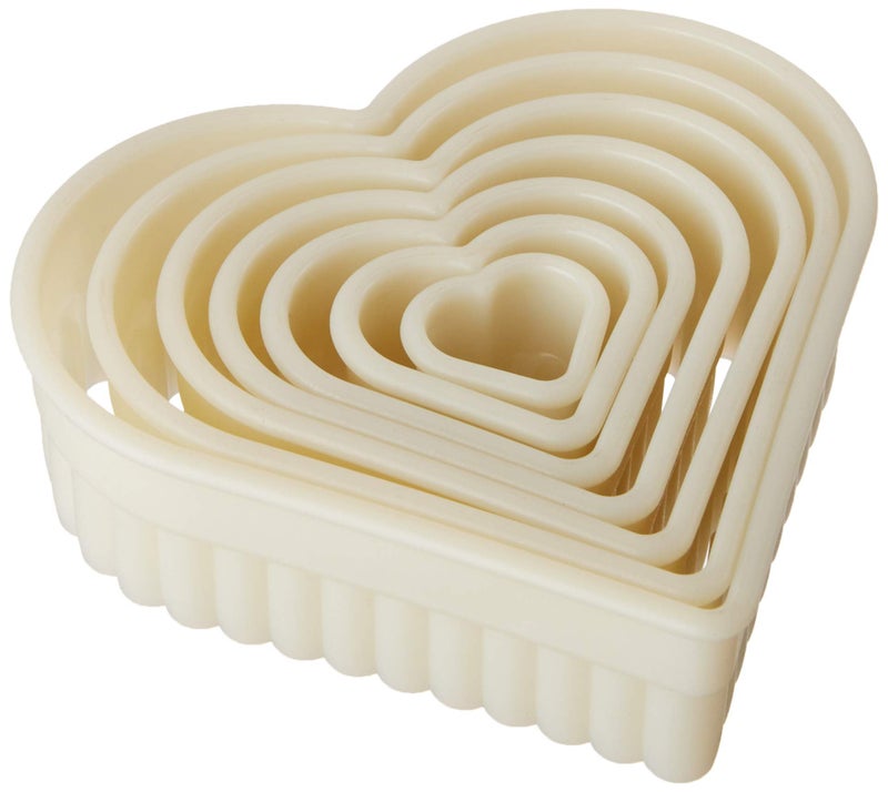 Mercer Culinary 7-Piece Heart Fluted Nylon Cutter Set - Image 2