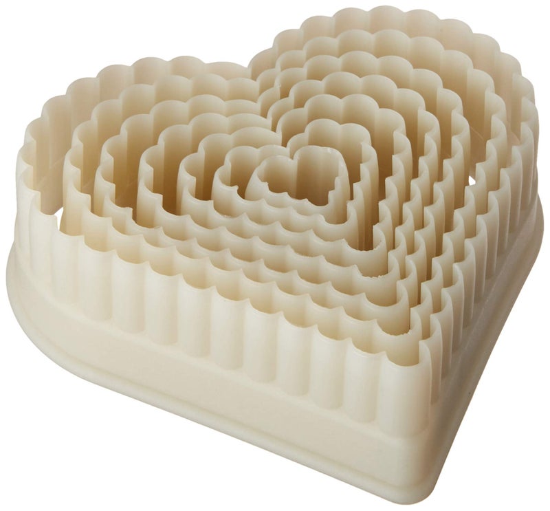 Mercer Culinary 7-Piece Heart Fluted Nylon Cutter Set - Image 3