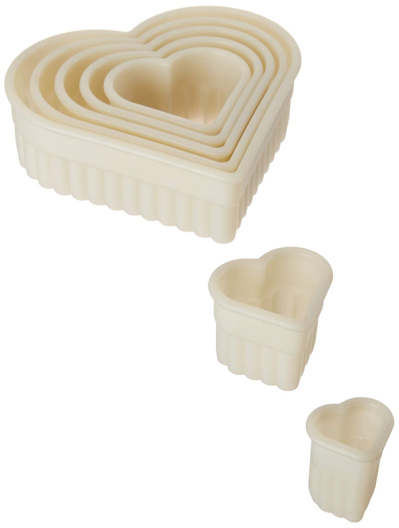 Mercer Culinary 7-Piece Heart Fluted Nylon Cutter Set - Image 4