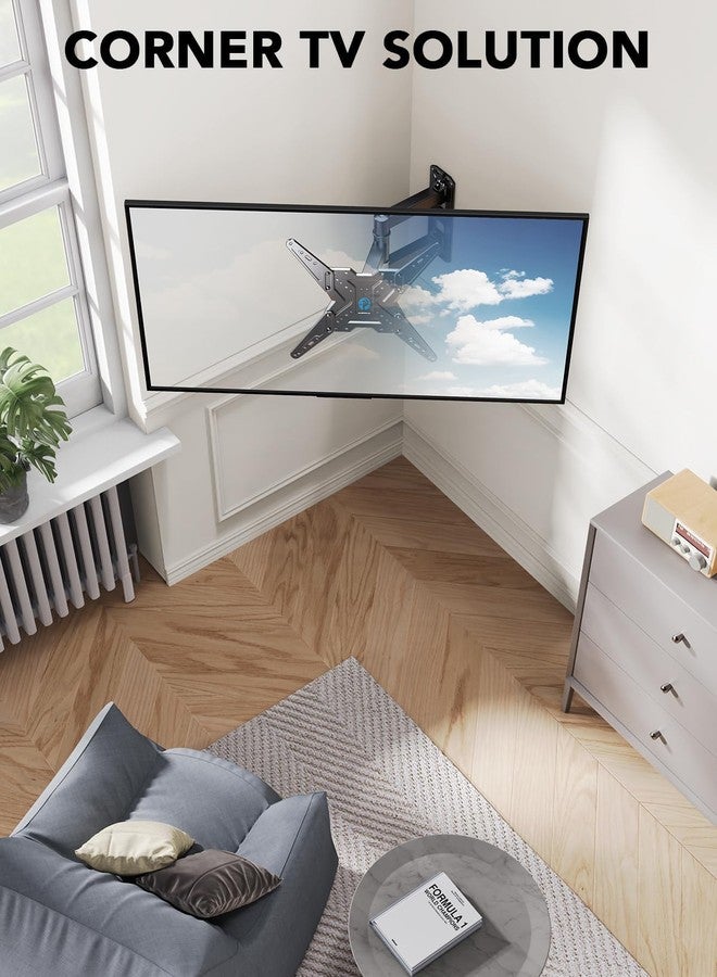 Pipishell TV Wall Mount for Most 26 32 50 55-60 inch TVs, Full Motion TV Mount with Swivel, Tilt & Extension, Single Stud Wall Mount Bracket Holds up to 77 lbs, Max VESA 400x400mm, PIMF11 - Image 5