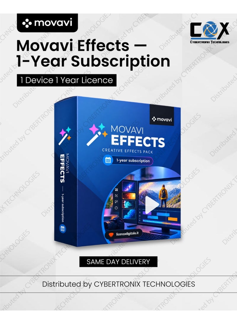 Movavi Effects | 1 Device for 1 Year | Digital License | Same Day Delivery