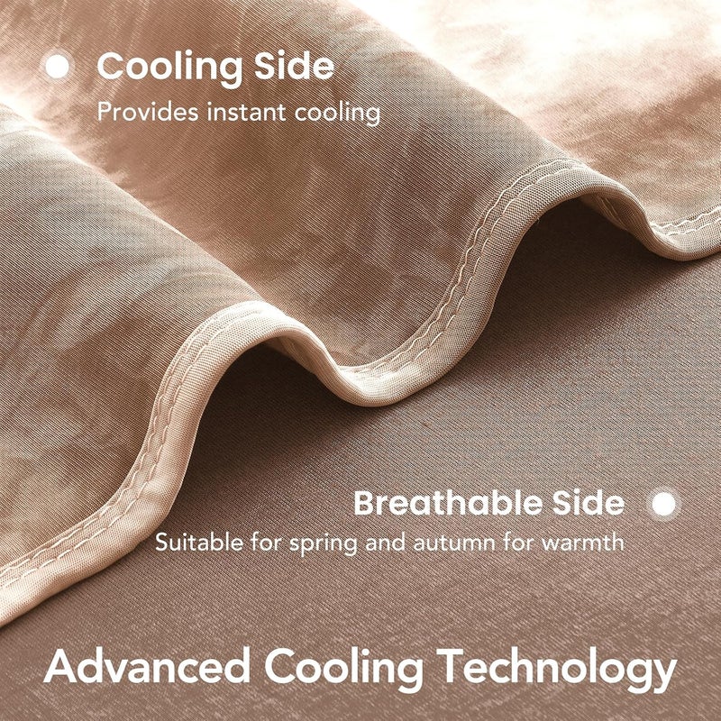 Topcee Cooling Blanket 80''x88'' for Hot Sleepers, Arc-Chill Q-Max>0.35 Double Sided Cold Blankets for Night Sweats, Cool Soft Lightweight Summer Blanket for Sofa Bed Couch, Gifts for Women Queen - Image 5