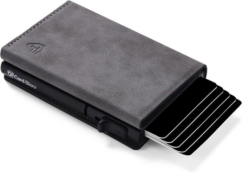 Conceal Plus Smart Pop Up Wallet for Men | RFID Blocking Minimalist Slim Wallet with Card Ejector | PU Leather Front Pocket Wallet | Compact Travel Card Holder for 4-6 Cards & Cash - Image 1