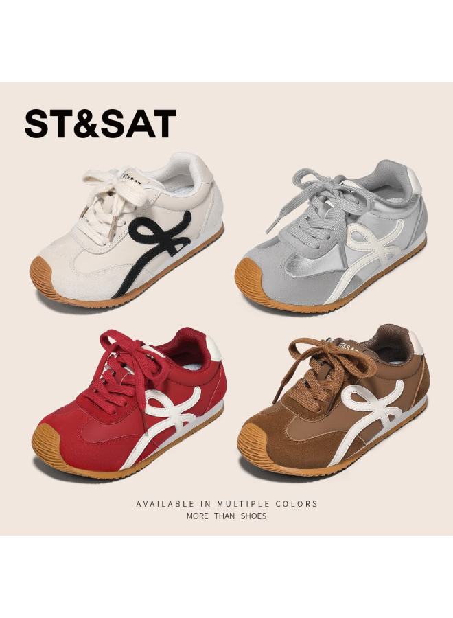 St&sat Kids Sports Shoes Autumn New Girls Running Shoes Boys Training Shoes Rouge Red Size 31 - Image 3