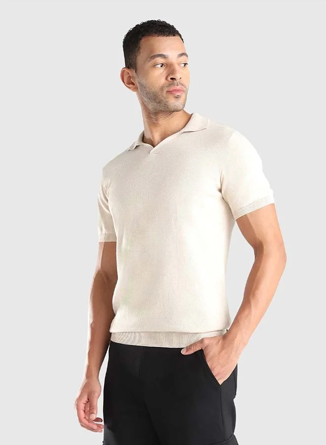 Men's Flat Knit Polo