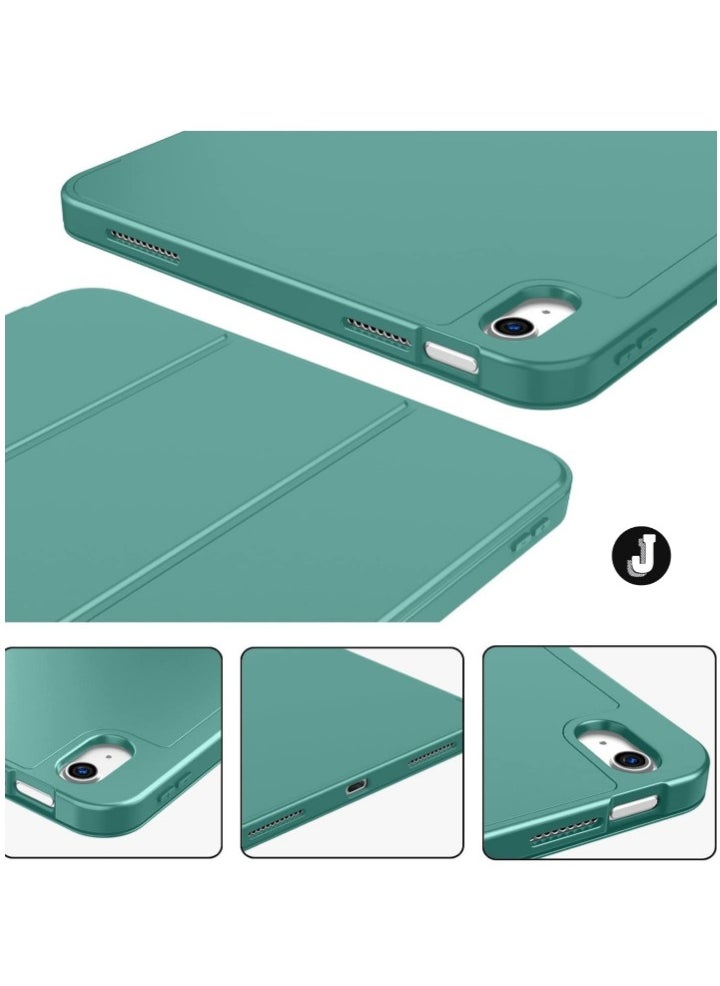 JAJEEK iPad 10th Generation Case (10.9 Inch, 2022) – Smart Case with Pencil Holder, Soft TPU Back, Auto Wake/Sleep Function – Forest Green - Image 4
