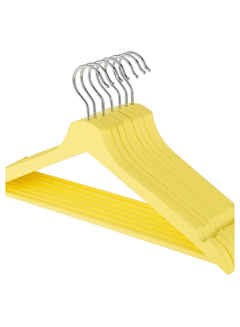 Harmony Homes Plastic Clothes Hangers Non-Slip 30 Pack – Durable Space Saving Hangers for Shirts, Suits, Coats & Sweaters (Yellow) - Image 2