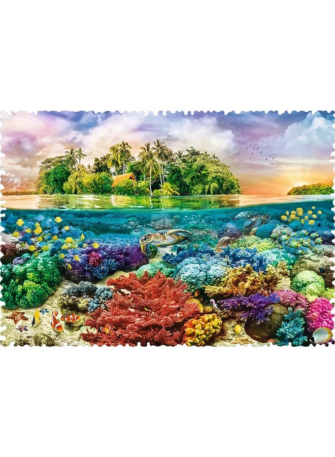 Trefl Red 600 Piece Crazy Shapes Tropical Island - Image 3