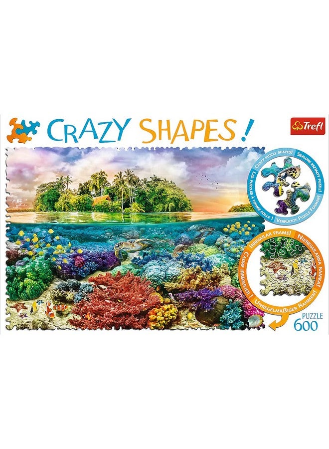 Trefl Red 600 Piece Crazy Shapes Tropical Island - Image 4