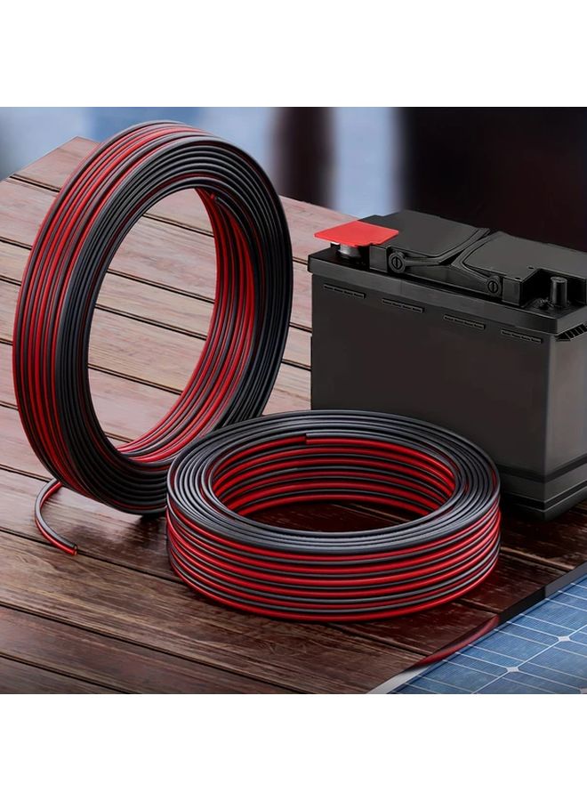 16AWG 2 Conductor Red Black Wire 602.36 Inch Automotive LED Lights Extension Cord - Image 3