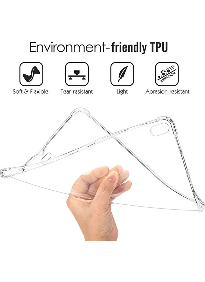 TahTicMer Huawei Matepad 11 2023 11 Inch Compatible Transparent Case Anti-Shock Corner Protection Bumper Shockproof Transparent Anti Shock Silicone Cover  - Image 5
