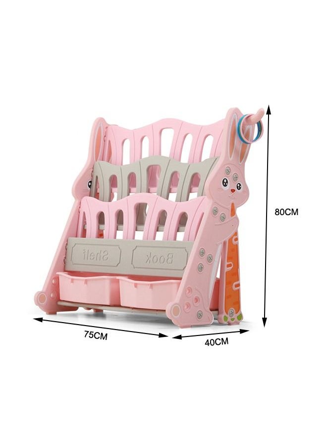 XIANGYU Creative Children's Bookshelf Animal Rabbit Modeling Floor Decoration School Picture Book Decoration Shelf  - Image 2