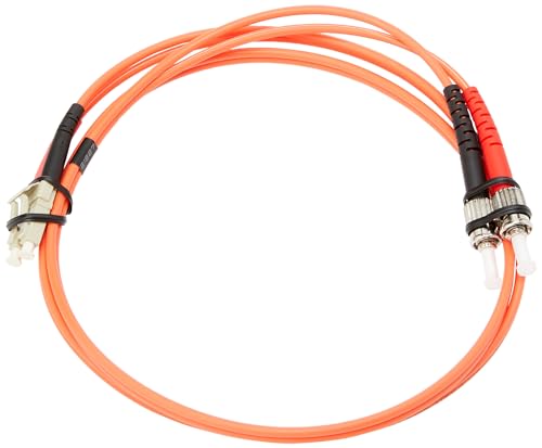 StarTech.com 1m Fiber Optic Cable - Multimode Duplex 50/125 - LSZH Fiber Jumper Cord - LC/ST - Image 1