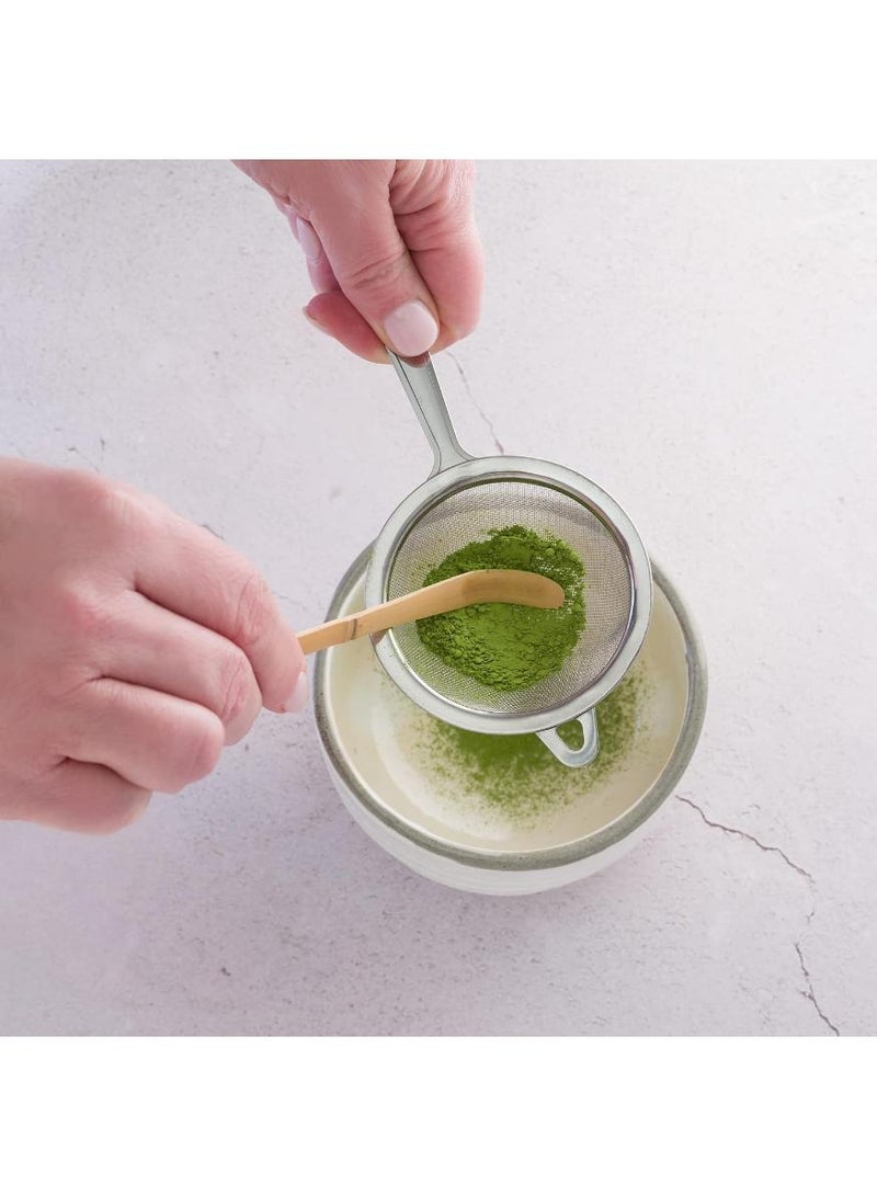 حياة كومفورت بيور ماتشا مصفاة شاي، شبكة دقيقة للغاية، ستانلس ستيل، تزيل التكتلات في مسحوق الشاي الاخضر - Image 2