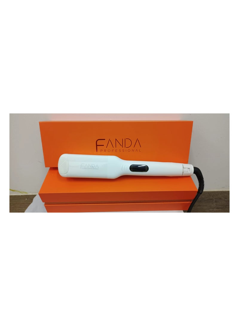 Fanda Hair Straightener 4cm (White） - Image 1