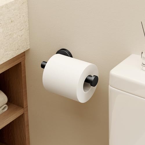 KES Black Toilet Paper Holder, Bathroom Tissue Holder Paper Roll SUS 304 Stainless Steel Wall Mount Matte Black, A2175S12-BK - Image 2