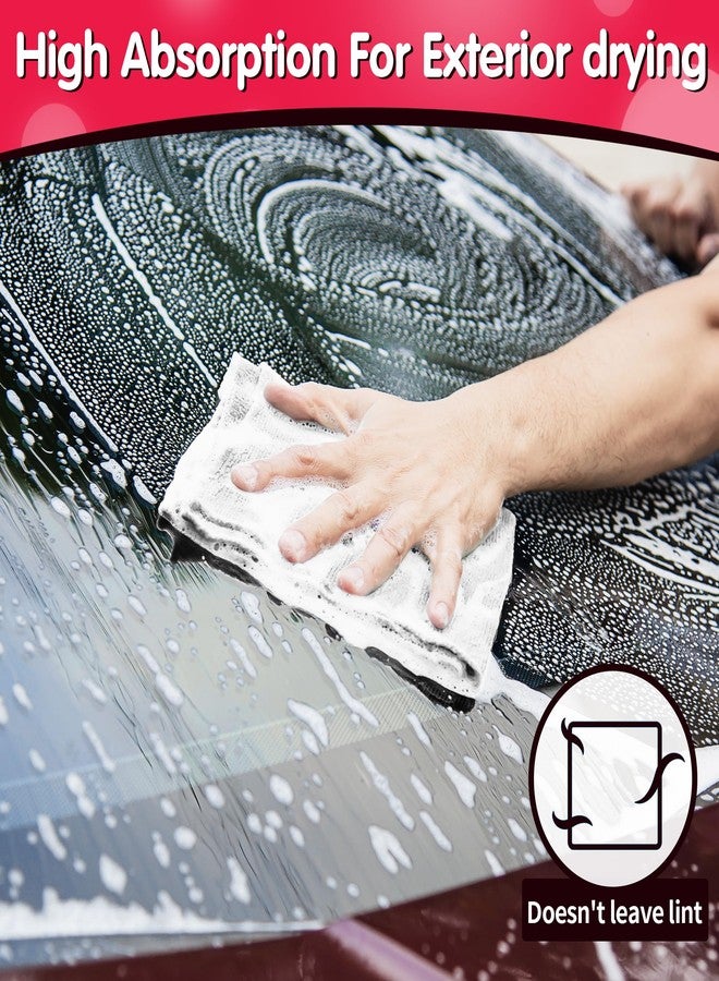 FIXSMITH White Microfiber Cleaning Cloth, Pack of 50, 16"X12" Cleaning Rags for Housekeeping and Kitchen, Reusable Shop Towels for Car, Lint Free, Scratch-Free, Highly Absorbent Microfiber Towels - Image 5