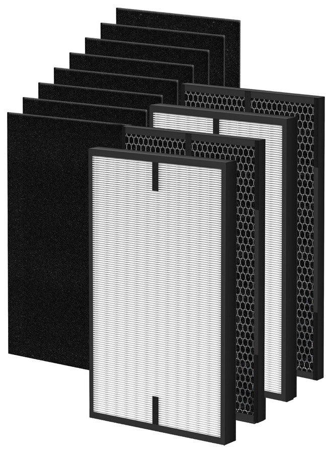 Chyodi 12 Pack 3000 Replacement Air Filters Compatible With Air Doctor 3000, 3000m, 3000pro Air Puri-Fier, includes 2 Premium Air Replacement Filters + 2 Activated Carbon Filters + 8 Pre-Filter - Image 1