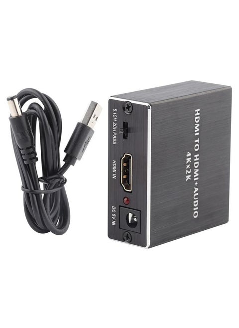 4K*2K HDMI Audio Splitter Extractor Converter HDMI to HDMI+SPDIF+3.5mm Audio Output