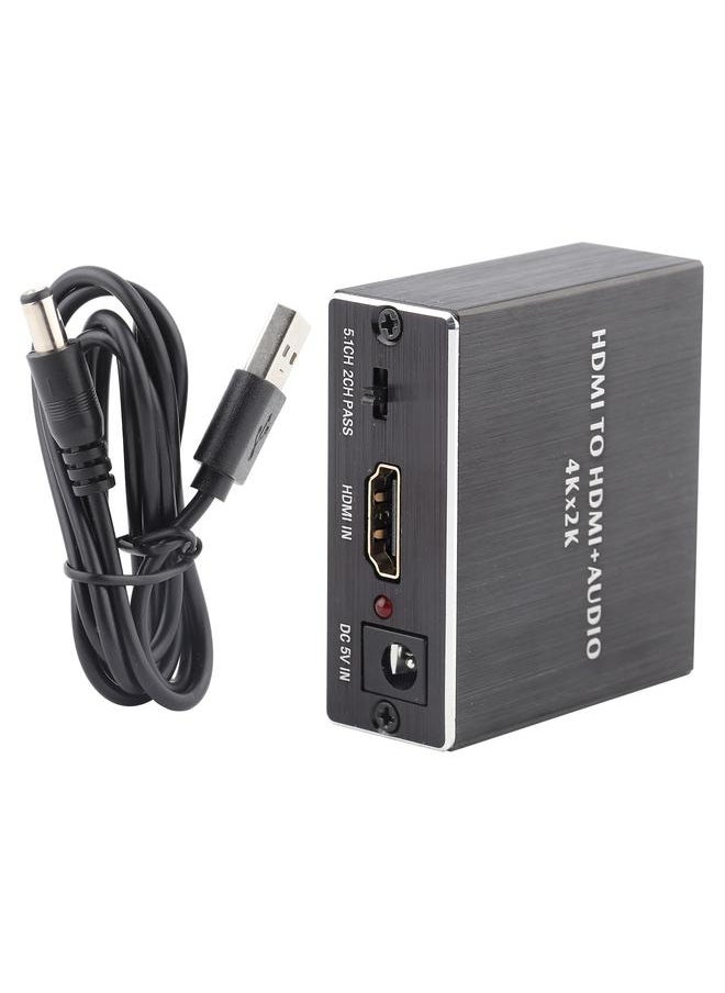4K*2K HDMI Audio Splitter Extractor Converter HDMI to HDMI+SPDIF+3.5mm Audio Output