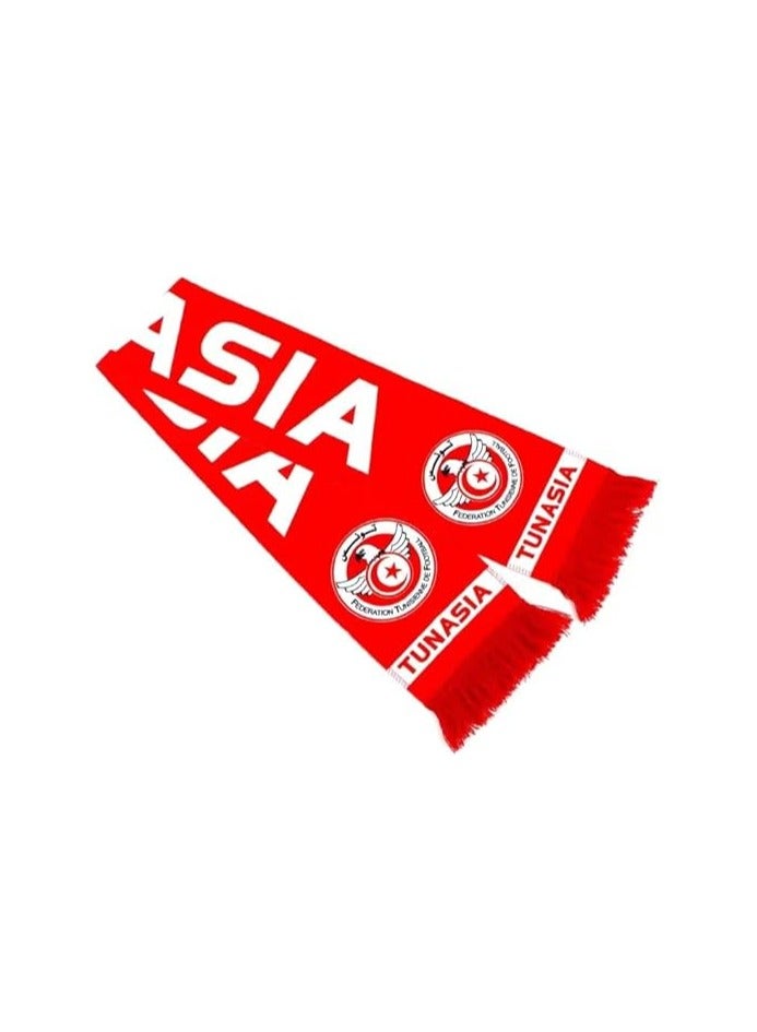PRINTSHOP4ME Tunisia National Flag Football Scarf For Sports Event Souvenirs Patriotic Themed Party Supplies