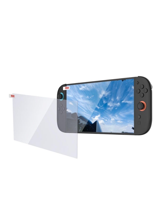 RISLG حماية شاشة زجاجية مقسّاة لجهاز RISLG Switch 2، حماية زجاجية مقسّاة مضادة لبصمات الأصابع لجهاز Switch 2 - Image 1