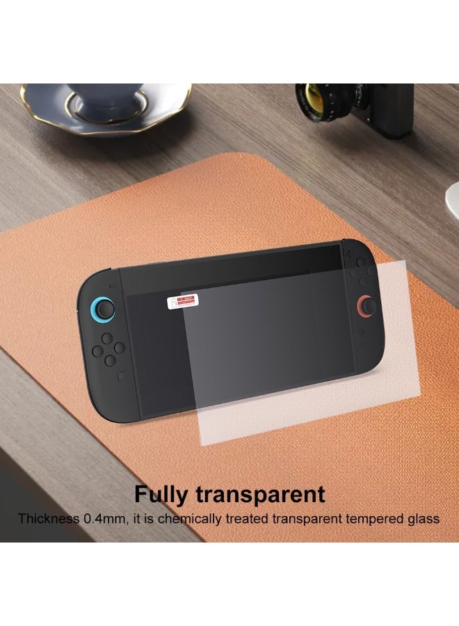 RISLG حماية شاشة زجاجية مقسّاة لجهاز RISLG Switch 2، حماية زجاجية مقسّاة مضادة لبصمات الأصابع لجهاز Switch 2 - Image 5