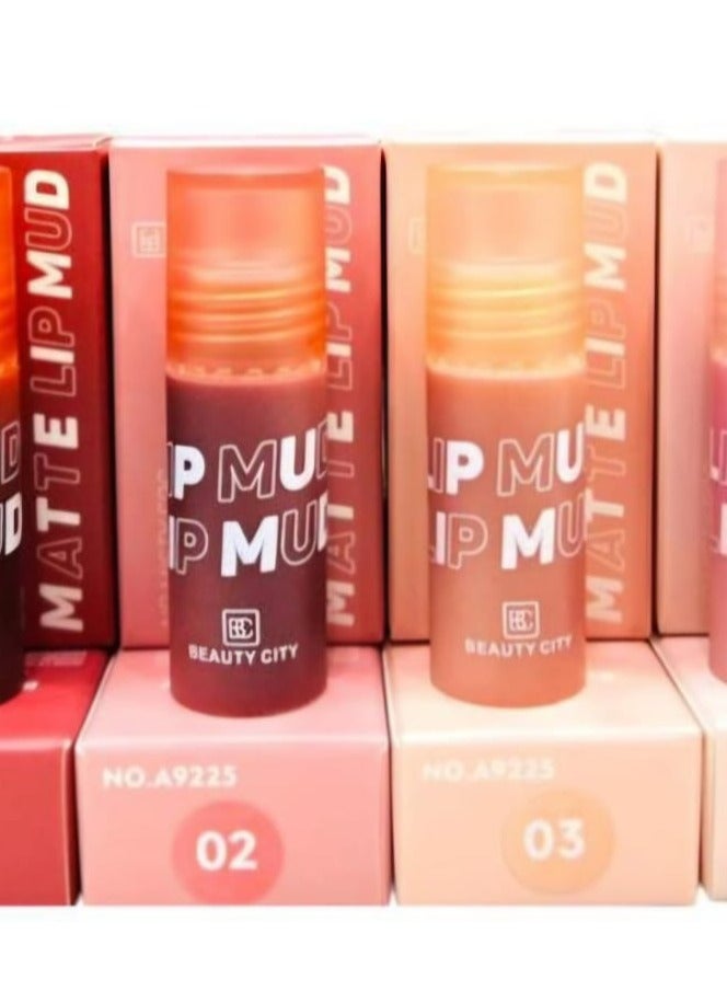 Beauty City Beauty City matte lip mud Long lasting  pink 03 