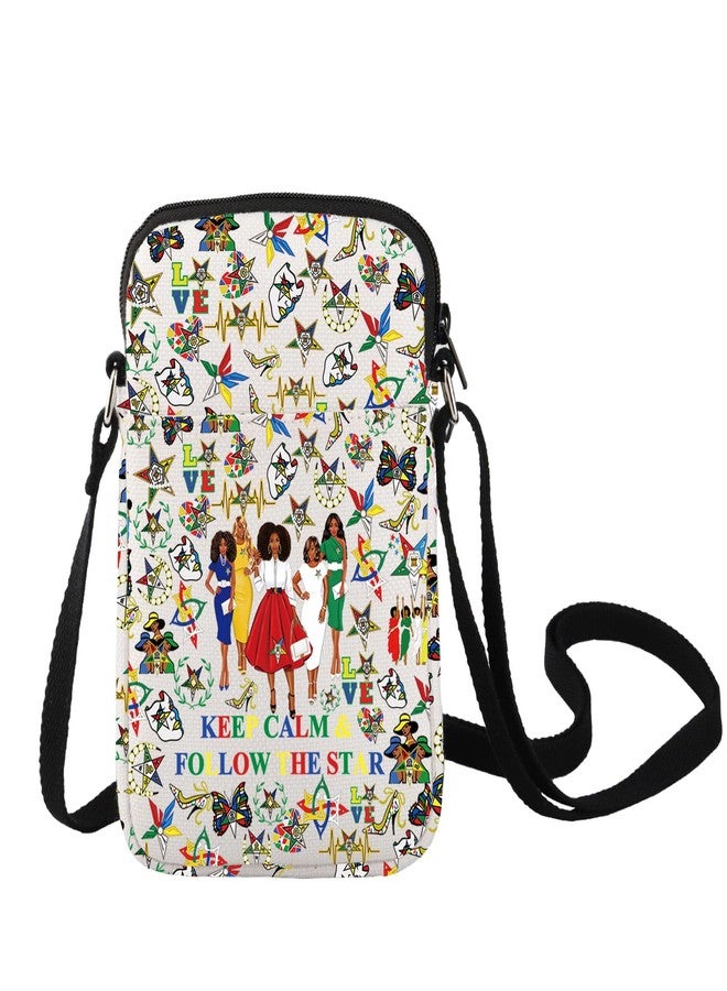 LEVLO Sorority Crossbody Bag Sorority Sister Gift Keep Calm And Follow The Star Shoulder Bag Sisterhood Merch (Keep Calm C Bag) - Image 1