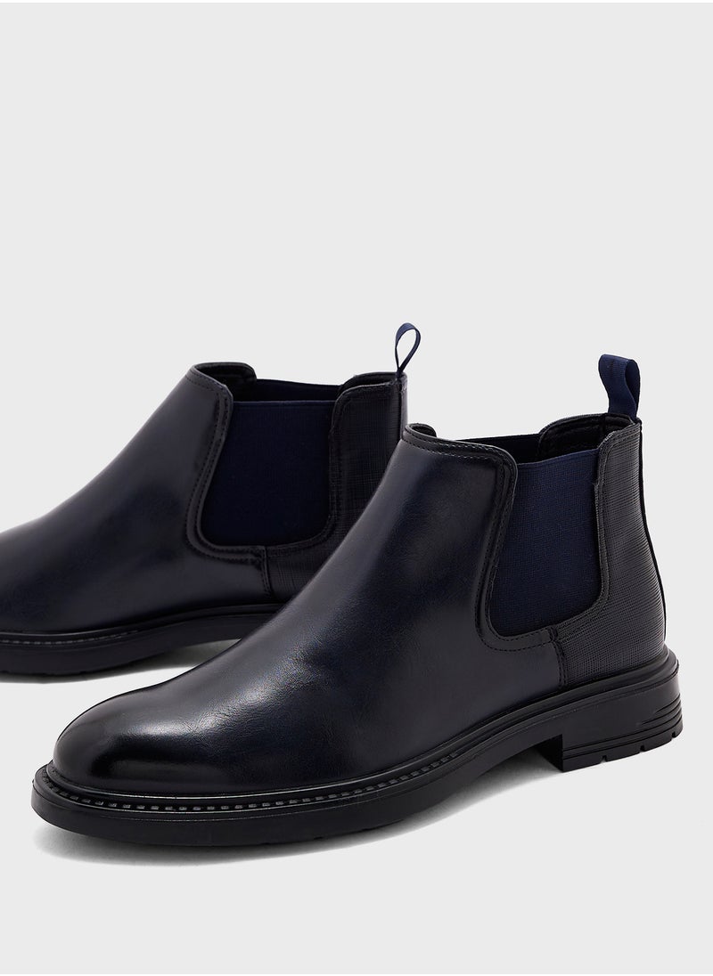 Robert Wood Textured Formal Chelsea Boots  - Image 4