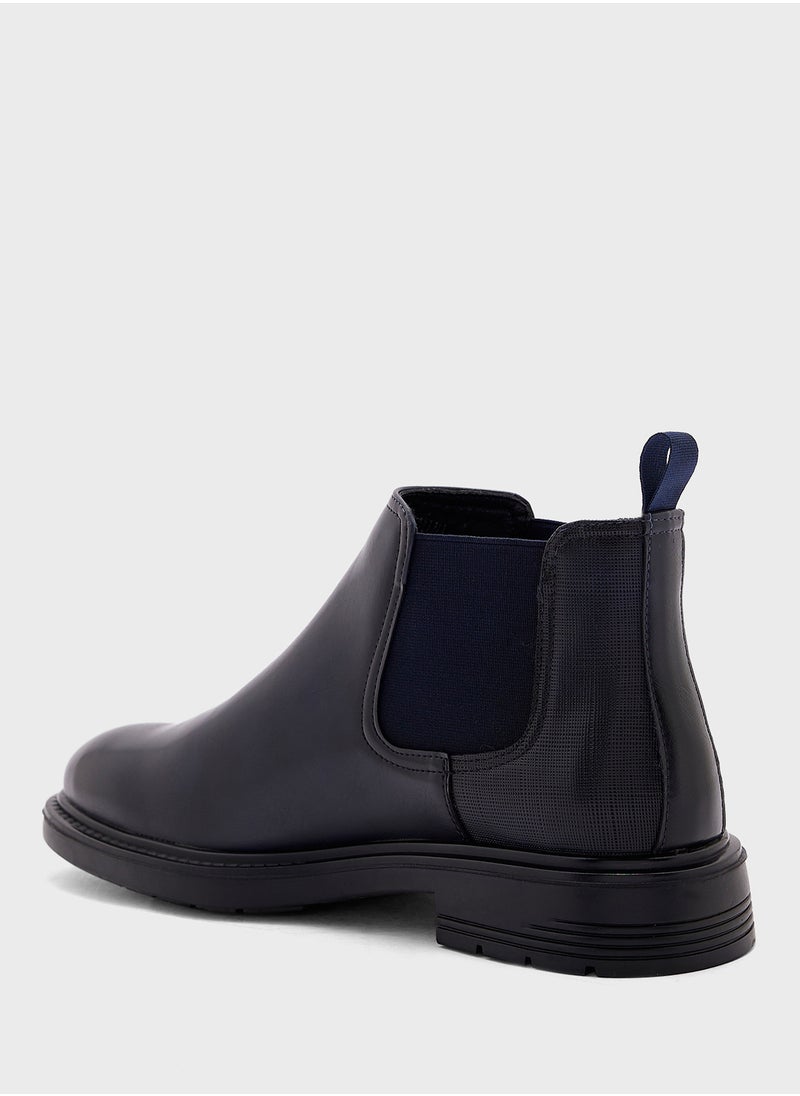Robert Wood Textured Formal Chelsea Boots  - Image 3