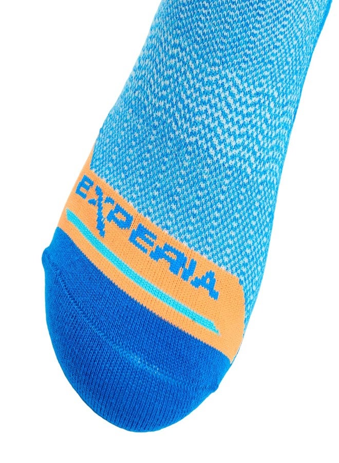 Thorlos Experia thorlos unisex adult Experia Green Low Cut Running Sock, Blue (1 Pair), Large US - Image 4