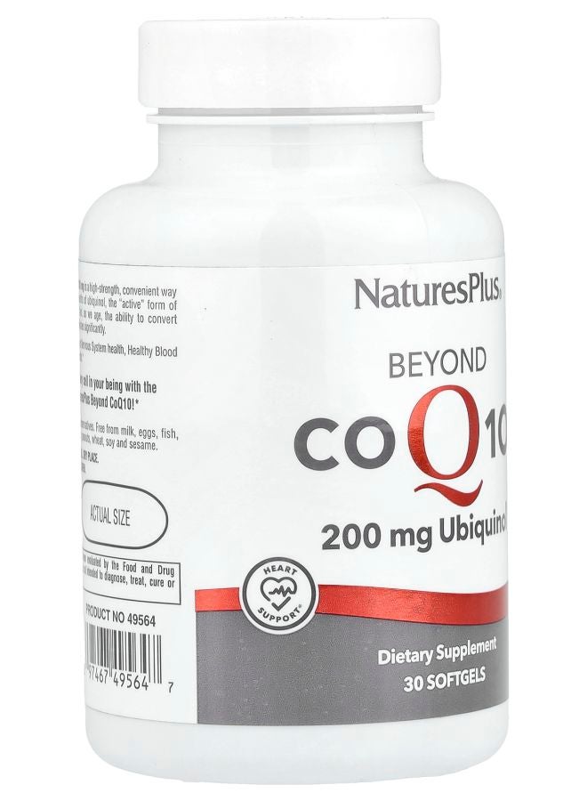 NaturesPlus Beyond CoQ10 200 mg 30 Softgels - Image 2