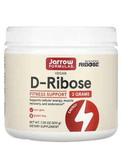 jarrow formulas Jarrow Formulas, Vegan D-Ribose, 2 g, 7.05 oz (200 g)  - Image 1