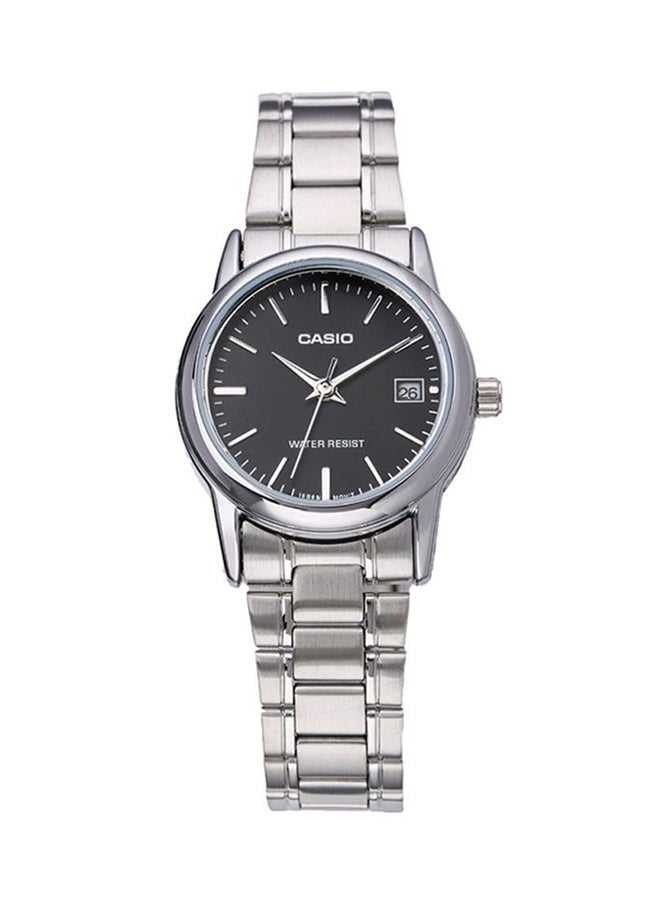 CASIO Women Water Resistant Analog Watch LTP-V002D-1A - 25 mm - Silver - Image 1