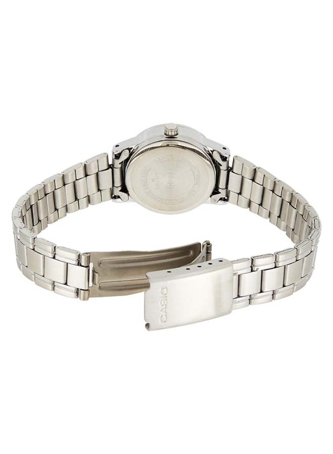 CASIO Women Water Resistant Analog Watch LTP-V002D-1A - 25 mm - Silver - Image 4