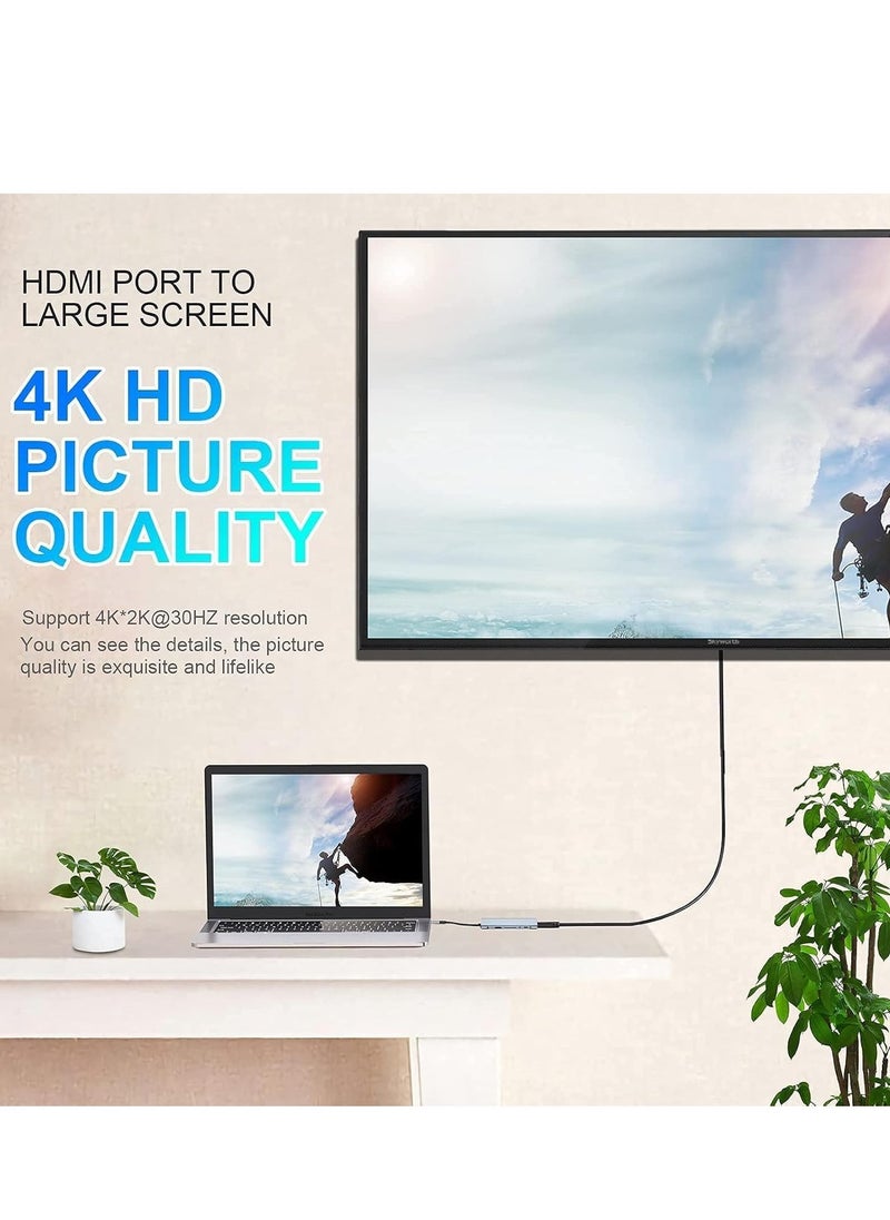 JAJEEK 11-in-1 USB C Hub with 4K HDMI, VGA, USB 3.0, Ethernet, and SD/TF Card Readers – Compatible with MacBook Pro/Air & Other Type C Devices - Image 3