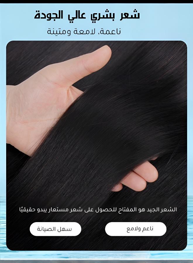 [مناسبة لجميع الأعمار]باروكة رجالية قصيرة باللون الأسود الطبيعي - Image 5