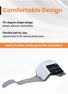 ARES uKnee Full Knee Massager - 3D Airbag Massage, 3 Vibration Intensity Levels, 3 Heating Levels for Joint Pain Relief And Therapy  - Image 3