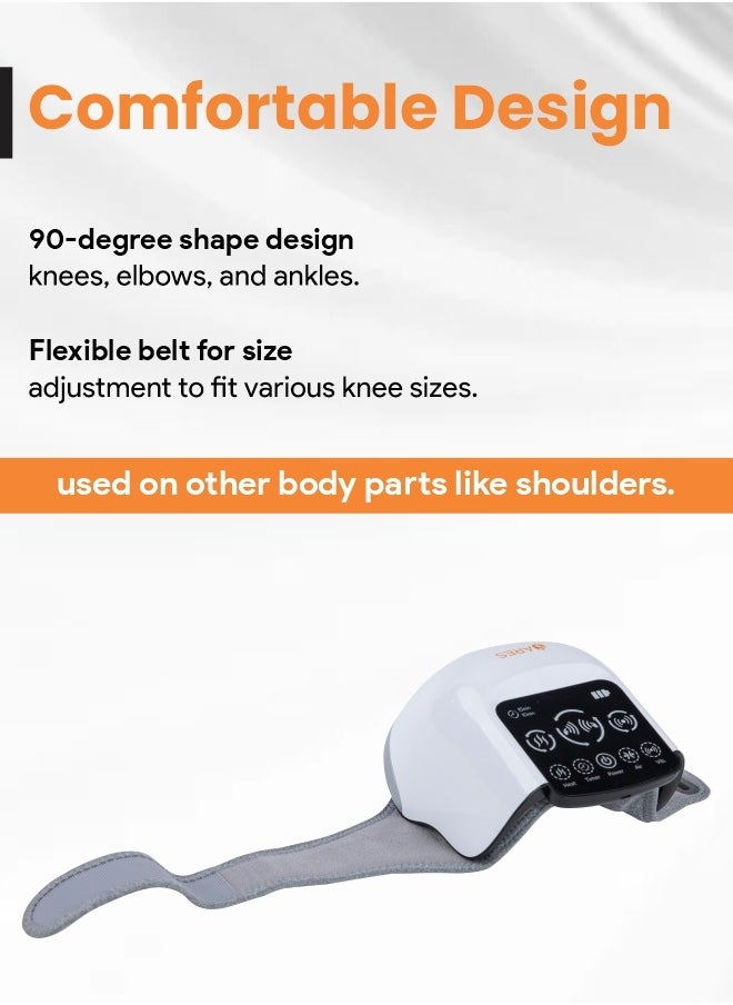 ARES uKnee Full Knee Massager - 3D Airbag Massage, 3 Vibration Intensity Levels, 3 Heating Levels for Joint Pain Relief And Therapy  - Image 3
